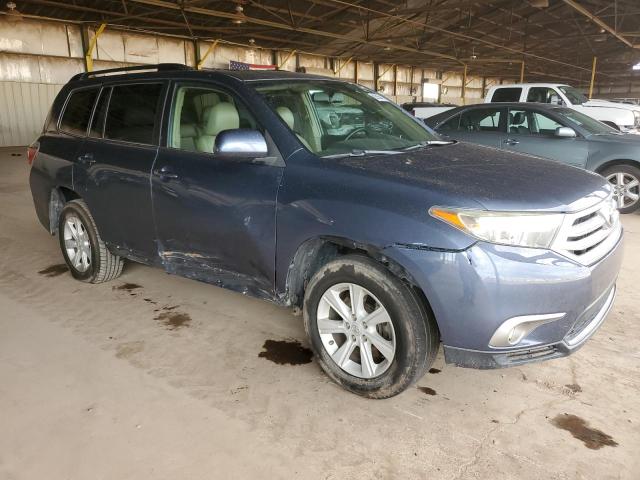 5TDZK3EH1DS131796 - 2013 TOYOTA HIGHLANDER BASE Կապույտ լուսանկար 4