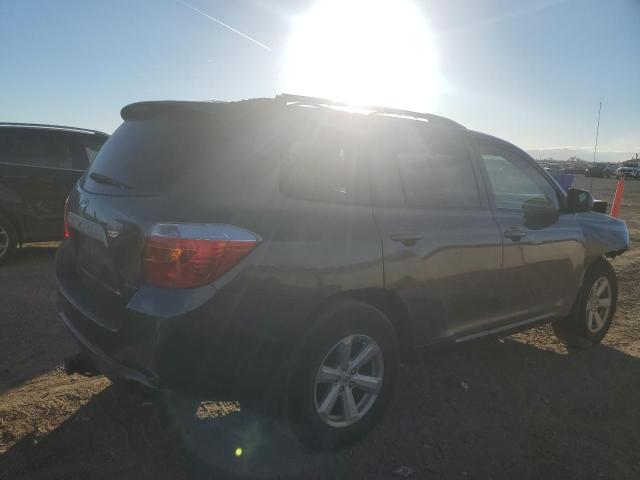 5TDBK3EH4AS024092 - 2010 TOYOTA HIGHLANDER CHARCOAL photo 3