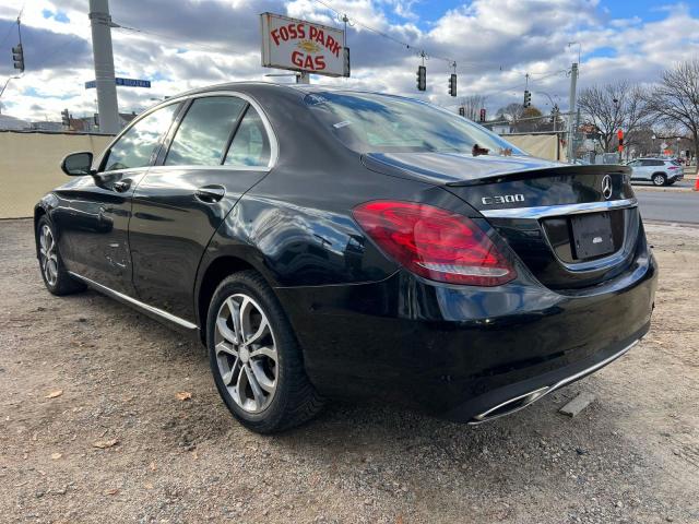 55SWF4KB4GU124894 - 2016 MERCEDES-BENZ C 300 4MATIC BLACK photo 3