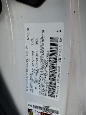 5TFSX5ENXHX049571 - 2017 TOYOTA TACOMA ACCESS CAB Biały zdjęcie 12