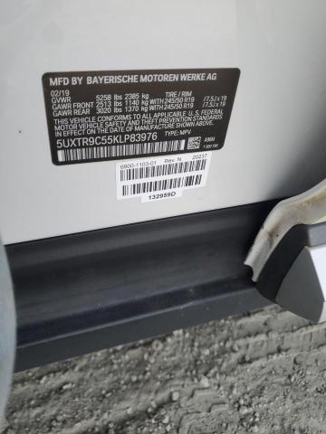 5UXTR9C55KLP83976 - 2019 BMW X3 XDRIVE30I Blanc photo 12