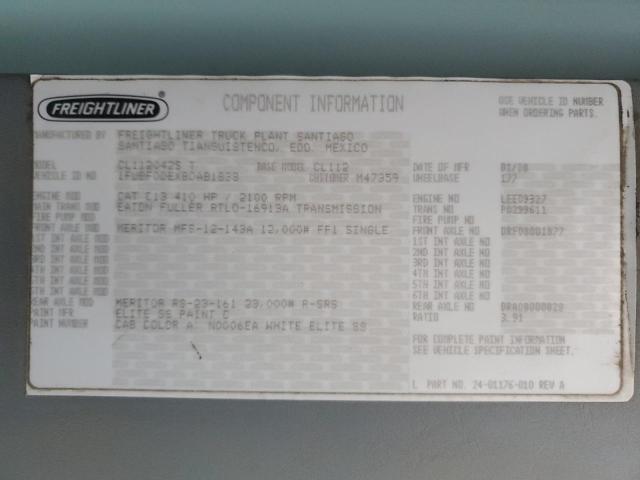 1FUBF0DEX8DAB1838 - 2008 FREIGHTLINER COLUMBIA 1 WHITE photo 13