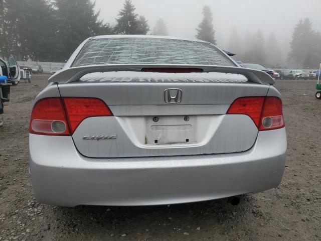 2HGFA15848H502837 - 2008 HONDA CIVIC EX SILVER photo 6