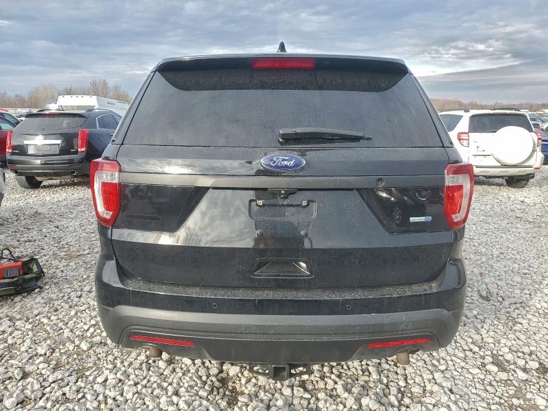 1FM5K8AR1HGA17299 - 2017 FORD EXPLORER POLICE INTERCEPTOR أسود صورة 6