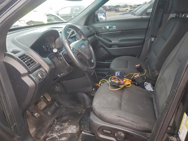 1FM5K8AR1HGA17299 - 2017 FORD EXPLORER POLICE INTERCEPTOR أسود صورة 7