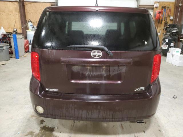 JTLKE50E381016075 - 2008 TOYOTA SCION XB Бордовий фото 6