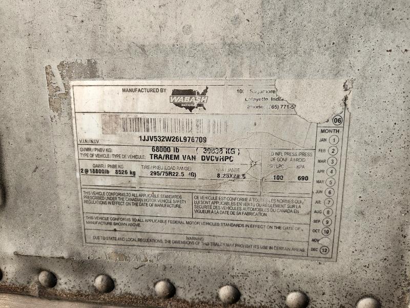 1JJV532W26L976709 - 2006 WABASH TRAILER WHITE photo 10