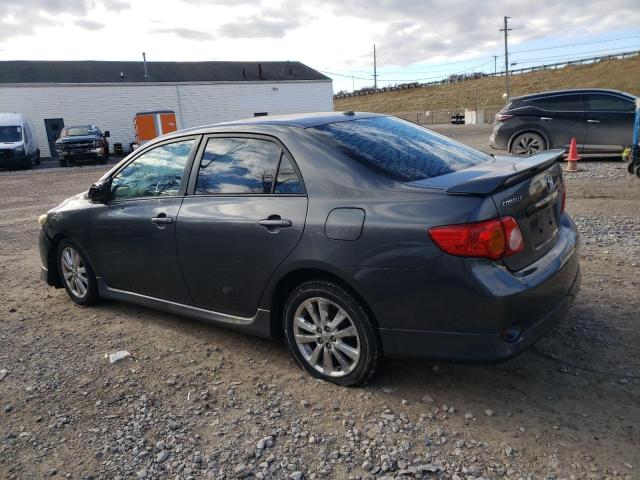 2T1BU4EE1AC298073 - 2010 TOYOTA COROLLA BASE Gris foto 2