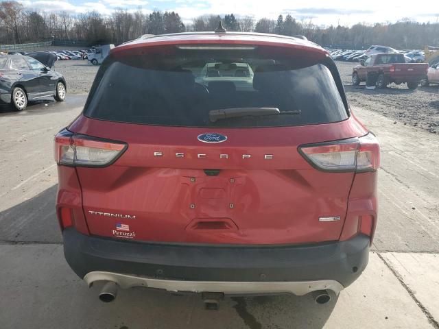 1FMCU9J90LUA45192 - 2020 FORD ESCAPE TITANIUM RED photo 6