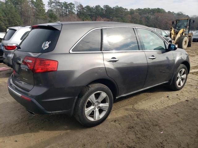 2HNYD2H60BH520770 - 2011 ACURA MDX TECHNOLOGY ნაცრისფერი ფოტო 3