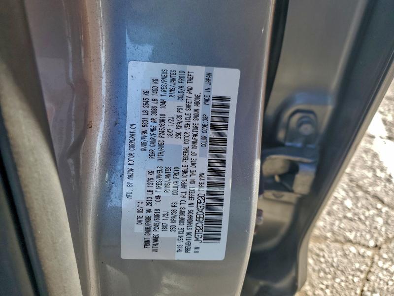 JM3TB2CV5E0437520 - 2014 MAZDA CX-9 TOURING Մոխրագույն լուսանկար 13