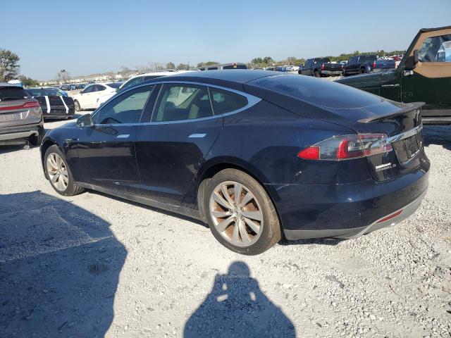 5YJSA1CN1DFP24726 - 2013 TESLA MODEL S BLUE photo 2