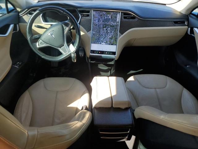 5YJSA1CN1DFP24726 - 2013 TESLA MODEL S BLUE photo 8