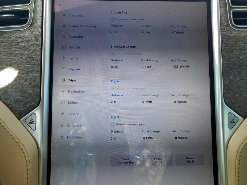 5YJSA1CN1DFP24726 - 2013 TESLA MODEL S BLUE photo 9