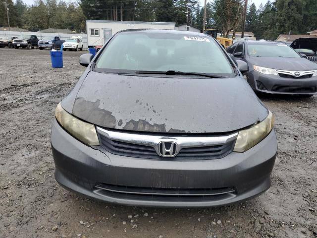 2HGFB2F59CH563553 - 2012 HONDA CIVIC LX GRAY photo 5