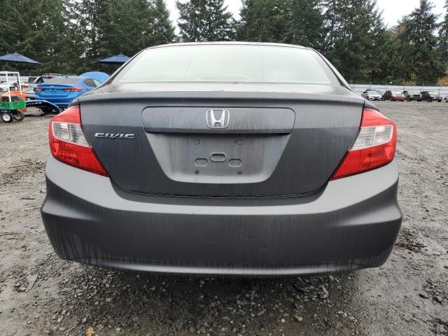 2HGFB2F59CH563553 - 2012 HONDA CIVIC LX GRAY photo 6