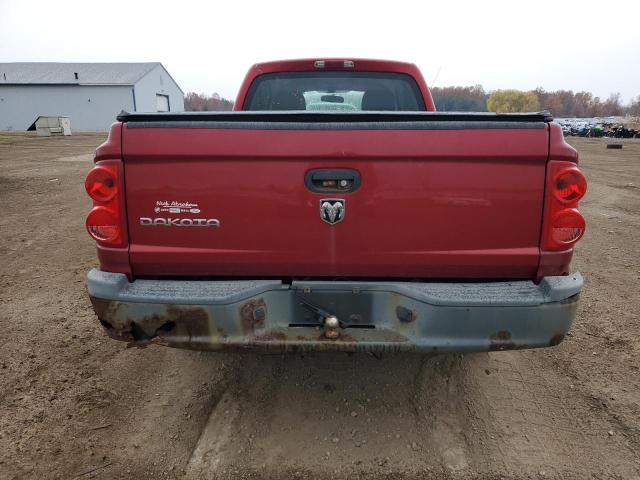 1D7HE22K16S522640 - 2006 DODGE DAKOTA ST RED photo 6