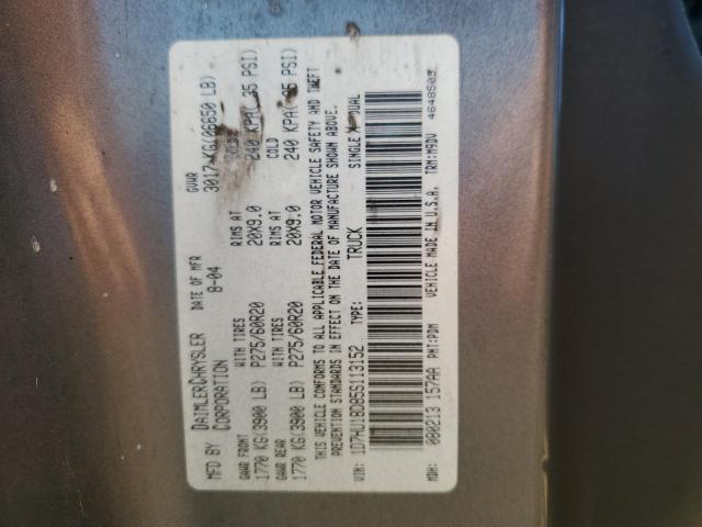 1D7HU18D85S113152 - 2005 DODGE RAM 1500 ST GRAY photo 12