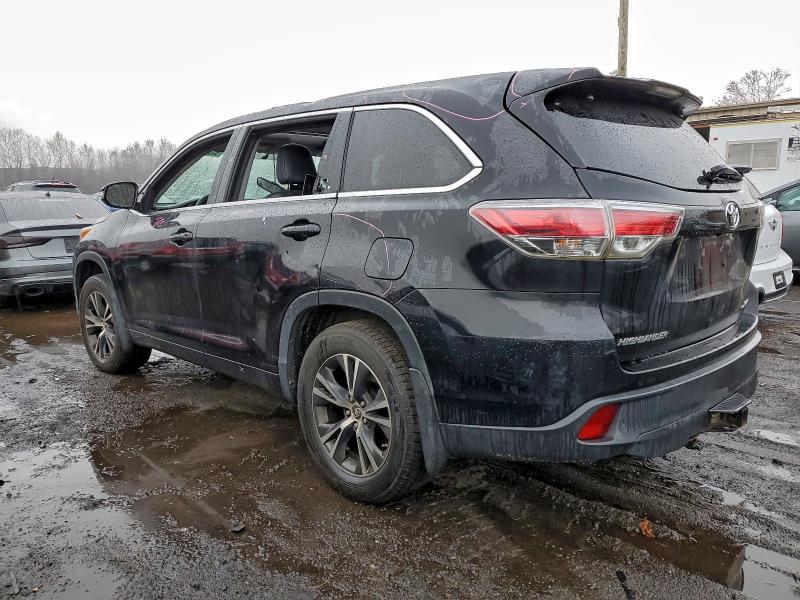 5TDJKRFH9GS261926 - 2016 TOYOTA HIGHLANDER XLE შავი ფოტო 2