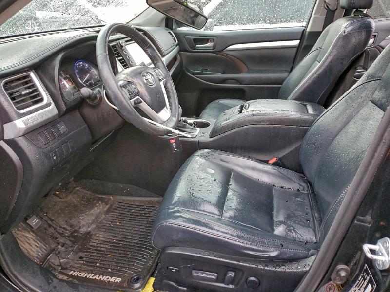 5TDJKRFH9GS261926 - 2016 TOYOTA HIGHLANDER XLE შავი ფოტო 7