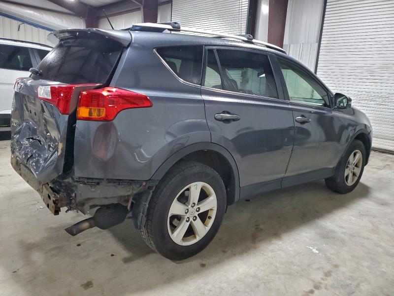 JTMRFREV3DD046841 - 2013 TOYOTA RAV4 XLE GRAY photo 3