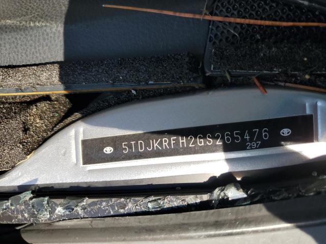 5TDJKRFH2GS265476 - 2016 TOYOTA HIGHLANDER XLE SILVER photo 13