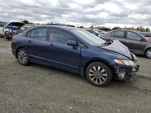 2HGFA16849H513899 - 2009 HONDA CIVIC EX BLUE photo 4