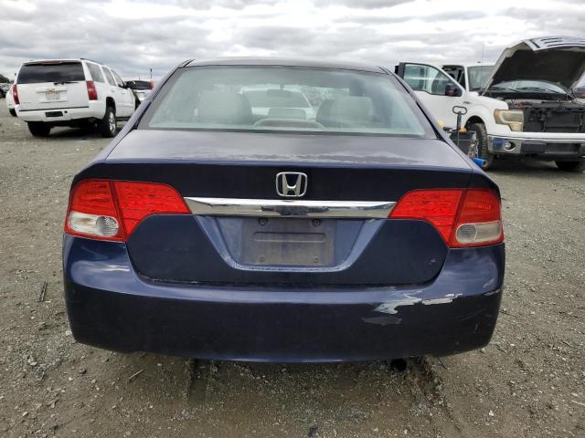 2HGFA16849H513899 - 2009 HONDA CIVIC EX BLUE photo 6