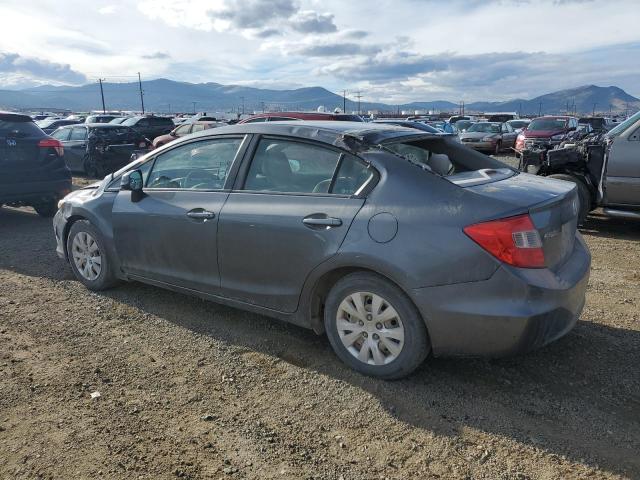 19XFB2F57CE054717 - 2012 HONDA CIVIC LX CHARCOAL photo 2