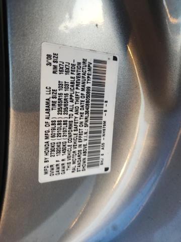 5FNRL38408B050899 - 2008 HONDA ODYSSEY EX GRAY photo 14