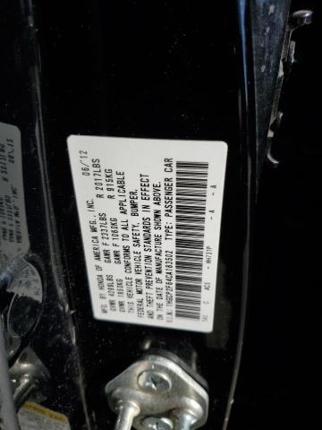 1HGCP2F64CA183502 - 2012 HONDA ACCORD SE BLACK photo 12