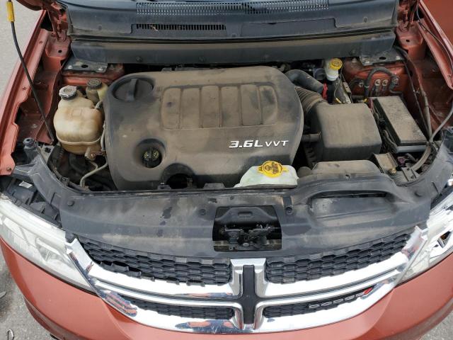 3C4PDDBG0DT527274 - 2013 DODGE JOURNEY SXT ORANGE photo 11