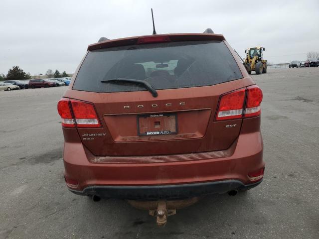 3C4PDDBG0DT527274 - 2013 DODGE JOURNEY SXT ORANGE photo 6