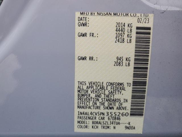 1N4AL4CV5PN355260 - 2023 NISSAN ALTIMA SR 蓝色 照片 13