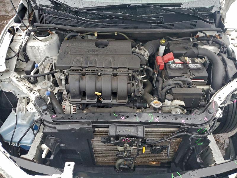 3N1AB7AP1KY272510 - 2019 NISSAN SENTRA S WHITE photo 11