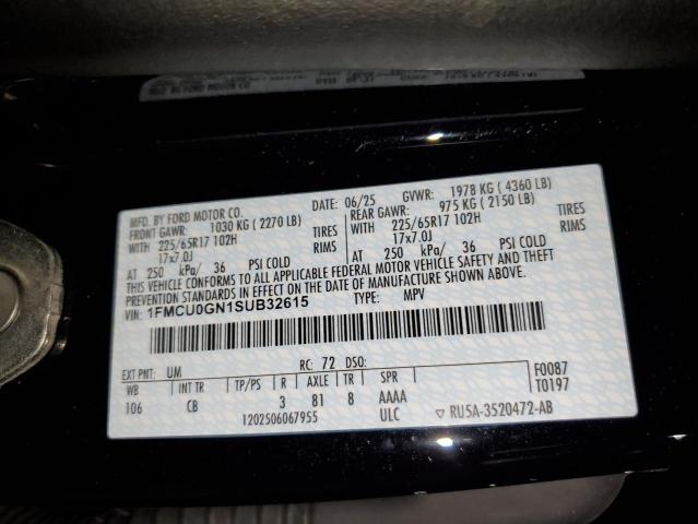 1FMCU0GN1SUB32615 - 2025 FORD ESCAPE ACTIVE BLACK photo 13