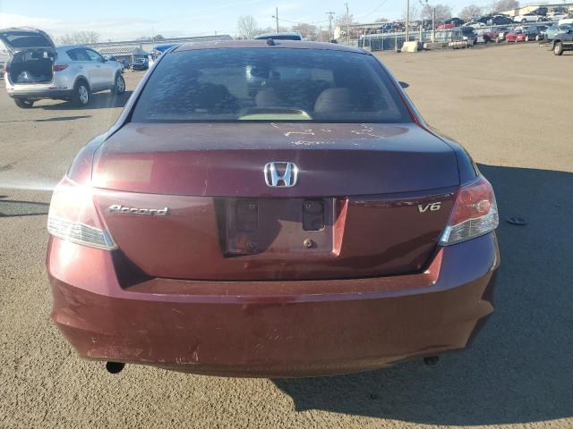 1HGCP36818A069651 - 2008 HONDA ACCORD EXL RED photo 6