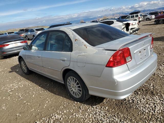 2HGES16545H599319 - 2005 HONDA CIVIC LX GRAY photo 2