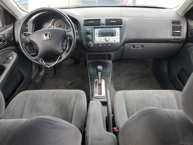 2HGES16545H599319 - 2005 HONDA CIVIC LX GRAY photo 8