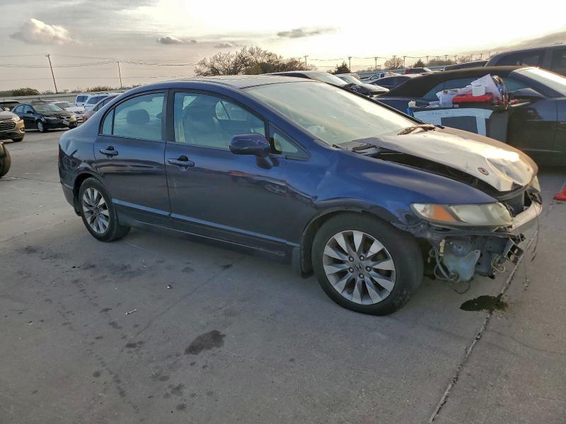 2HGFA16939H510999 - 2009 HONDA CIVIC EXL Mavi foto 4