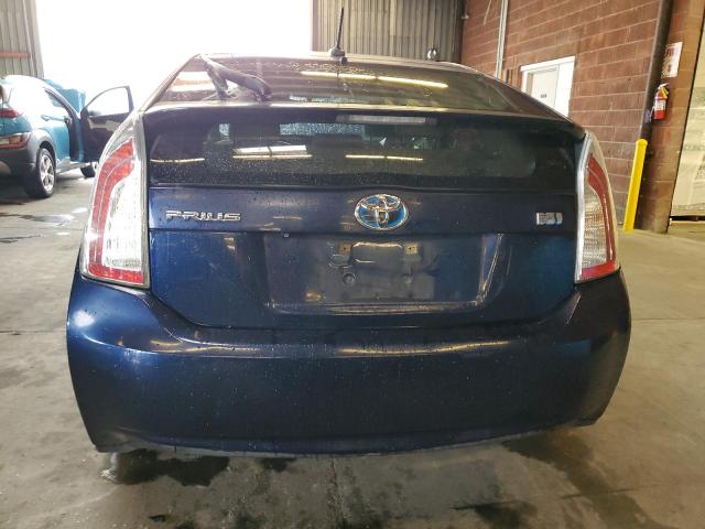 JTDKN3DU9C1583871 - 2012 TOYOTA PRIUS BLUE photo 6