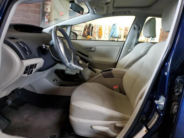 JTDKN3DU9C1583871 - 2012 TOYOTA PRIUS BLUE photo 7