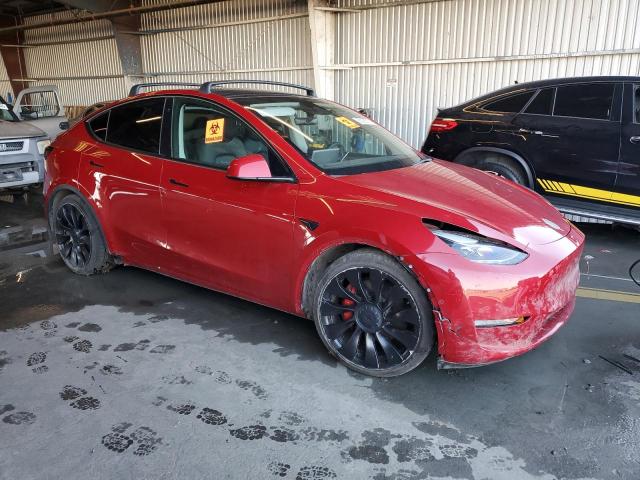 7SAYGDEF7PF583801 - 2023 TESLA MODEL Y 红色 照片 4