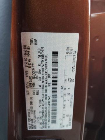 1FMCU9GD3HUA97743 - 2017 FORD ESCAPE SE RED photo 13