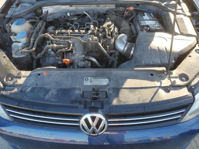 3VWLL7AJ3DM293543 - 2013 VOLKSWAGEN JETTA TDI BLUE photo 11