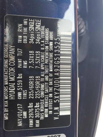 5XYZUDLA9JG513525 - 2018 HYUNDAI SANTA FE S Mavi foto 13