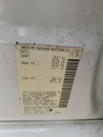 1N4AL3AP9GN328769 - 2016 NISSAN ALTIMA 2.5 Ağ foto 12