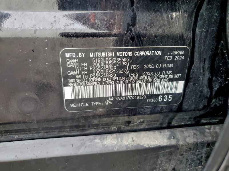 JA4J4VA81RZ049320 - 2024 MITSUBISHI OUTLANDER SE 黑色 照片 14