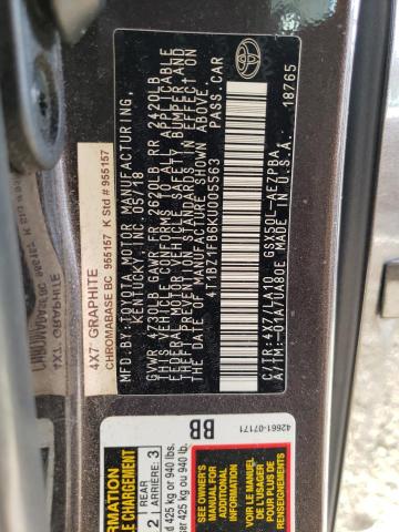 4T1BZ1FB6KU005563 - 2019 TOYOTA AVALON XLE GRAY photo 12