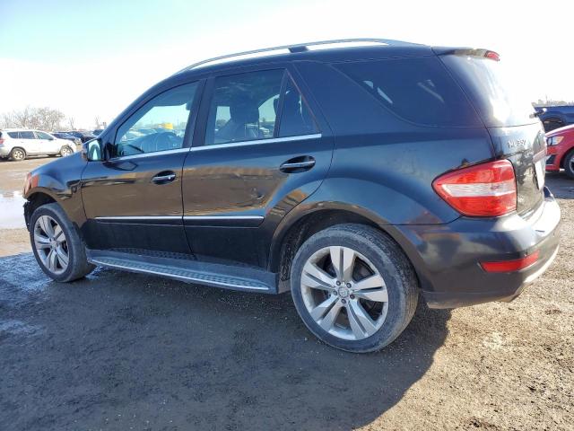 4JGBB8GB8BA746858 - 2011 MERCEDES-BENZ ML 350 4MATIC BLACK photo 2